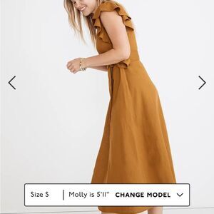 Madewell midi wrap dress